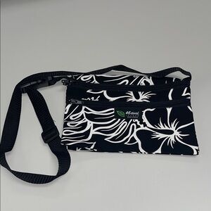 Nani Island Black & White Monster Lover Print Crossbody Bag